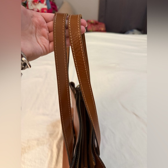 Vintage Used Patricia Nash Leather Chantilly Satchel Tan Color Group Heritage - Picture 10 of 10